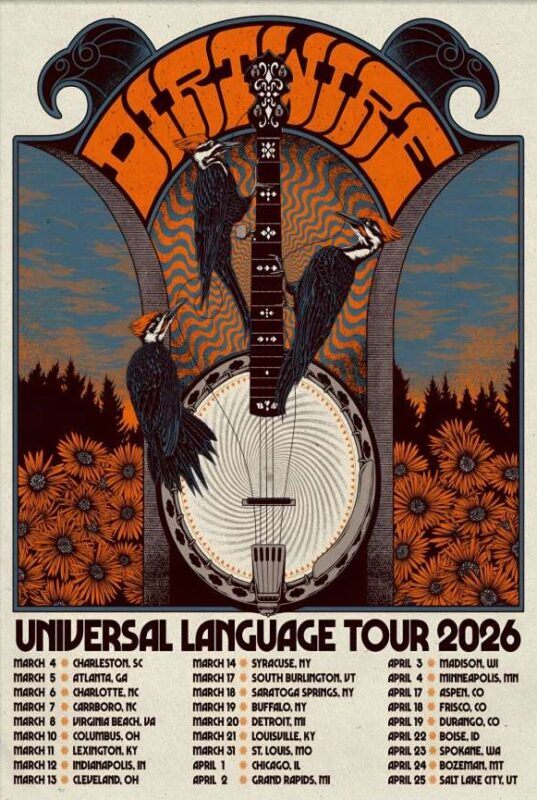 Dirtwire Universal Language Tour 2026 Retro Banjo