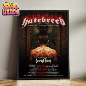 Hatebreed Make The Demons Obey European Tour 2025 Home Decor Poster Canvas