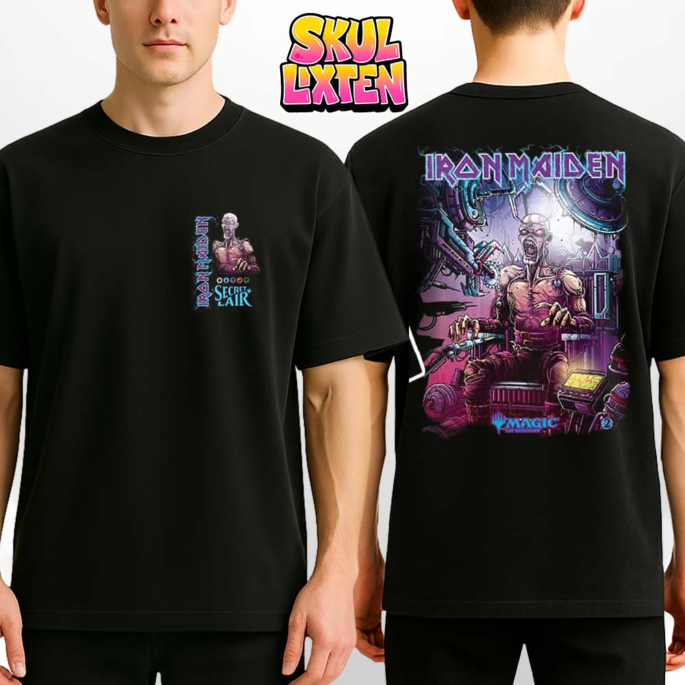 Iron Maiden x Magic The Gathering Magic Minocrank Eddie Killer Artwork Two Sides Unisex T-Shirt