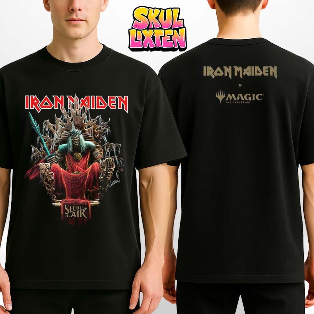 Iron Maiden x Magic The Gathering Magic Nekusar Eddie Killer Artwork Two Sides Unisex T-Shirt