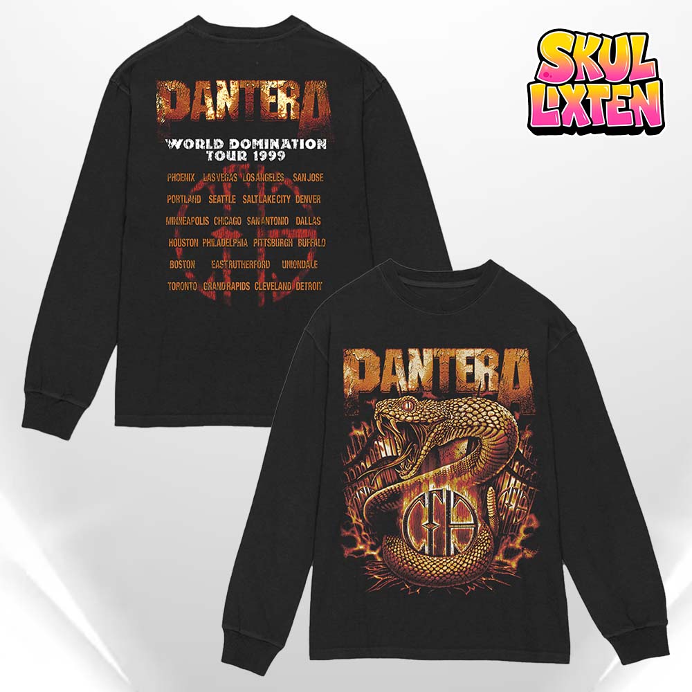 Pantera World Domination Tour 1999 Lots Of Great Holiday Gifts Long Sleeve Pantera World Domination Tour 1999 Lots Of Great Holiday Gifts Long Sleeve