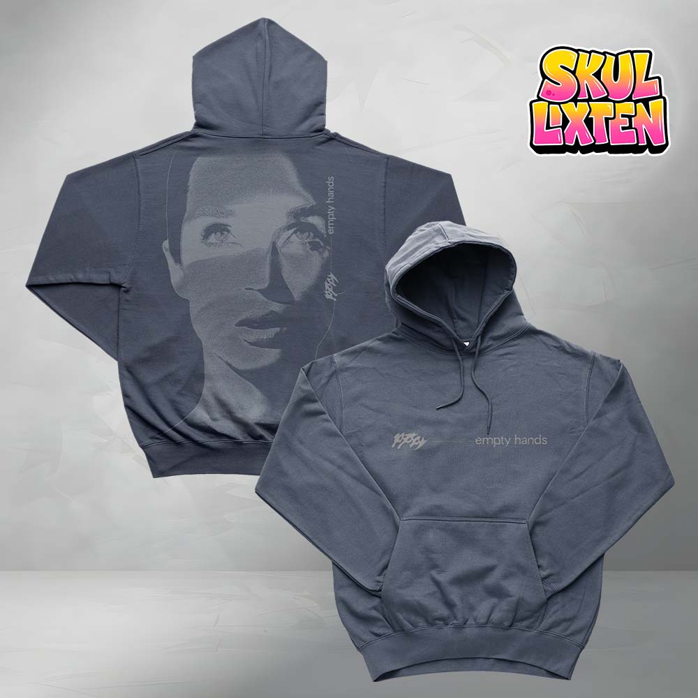 Sumerian Records Poppy Empty Hands Blue All Over Print Pullover Hoodie Sumerian Records Poppy Empty Hands Blue All Over Print Pullover Hoodie