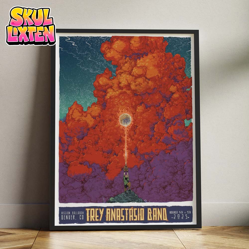 Trey Anastasio Band Poster At Mission Ballroom In Denver Colorado On November 14–15 2025 Cosmic Explosion Artwork Home Decor Poster Canvas Trey Anastasio Band Poster At Mission Ballroom In Denver Colorado On November 14–15 2025 Cosmic Explosion Artwork Home Decor Poster Canvas